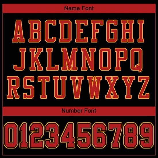 Custom Black Scarlet-Gold Mesh Authentic Football Jersey Custom Black Scarlet-Gold Mesh Authentic Football Jersey