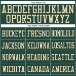 Custom Green Green-Cream Mesh Authentic Football Jersey Custom Green Green-Cream Mesh Authentic Football Jersey