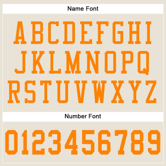 Custom Cream Bay Orange Mesh Authentic Football Jersey