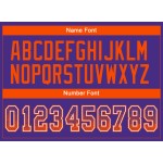 Custom Purple Orange-White Mesh Drift Fashion Football Jersey Custom Purple Orange-White Mesh Drift Fashion Football Jersey